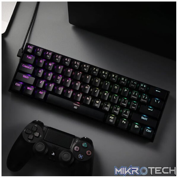 REDRAGON DRAGONBORN Wired Mechanical Keyboard RGB 67Key Design - Black - Image 4