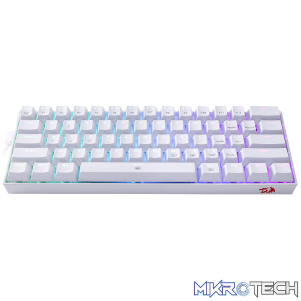 REDRAGON DRAGONBORN Wired Mechanical Keyboard RGB67Key Design - White - Image 3