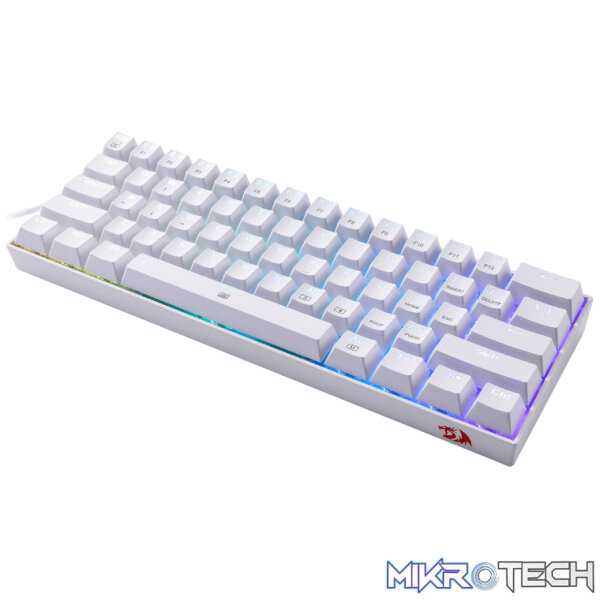 REDRAGON DRAGONBORN Wired Mechanical Keyboard RGB67Key Design - White - Image 4