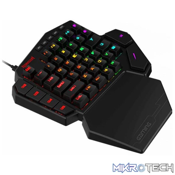 REDRAGON Diti Elite Pro One-Handed RGB Wireless Mechanical Gaming Keyboard - Black - Image 2