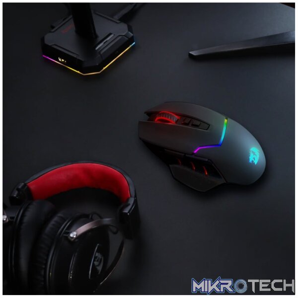 REDRAGON Mirage Pro 8000DPI RGB Wireless Gaming Mouse - Black - Image 6