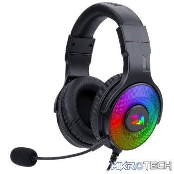 REDRAGON Over-Ear PANDORA USB (Power Only)|Aux (Mic and Headset) RGB Gaming Headset - Black
