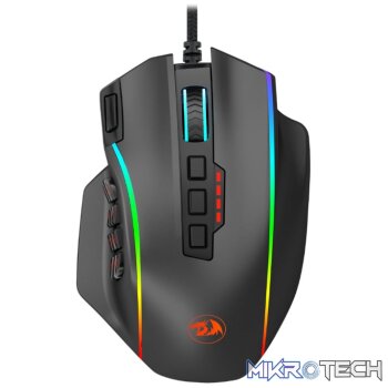 REDRAGON PERDICTION 4 12400DPI RGB MMO Ergo Gaming Mouse - Black