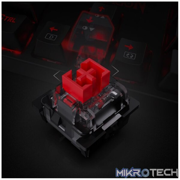 REDRAGON SURARA MECHANICAL RGB Gaming Keyboard - Black - Image 3