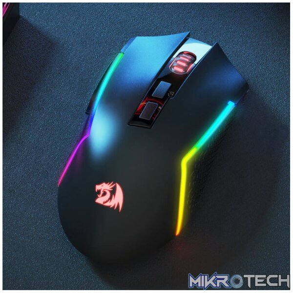 REDRAGON Trident Pro 8000DPI RGB Gaming Mouse - Black - Image 6