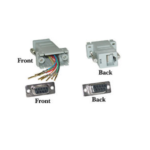 RS232 9PIN FEMALE SERIAL TO RJ45 CONVERT