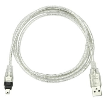USB A TO FIREWIRE 4 PIN MALE CABLE