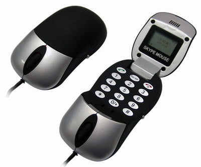 USB OPTICAL MOUSE WITH SKYPE PHONE