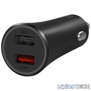 Xiaomi 37W Dual-Port Car Charger - Black