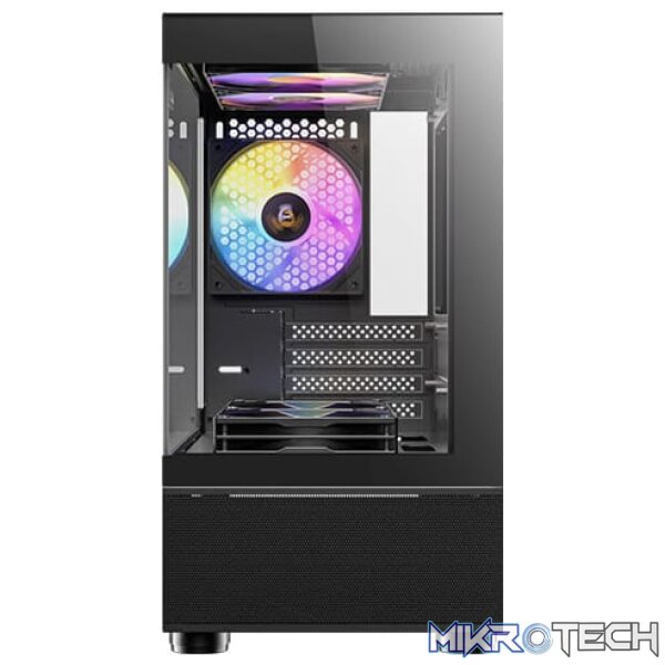 Antec CX200M Elite Micro-ATX | ITX ARGB Mini-Tower Gaming Chassis - Black - Image 3