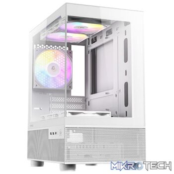 Antec CX200M Elite Micro-ATX | ITX RGB Mini-Tower Gaming Chassis - White