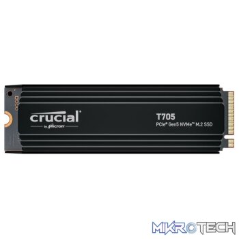 Crucial T705 1TB M.2 NVMe Gen5 with Heatsink NAND SSD