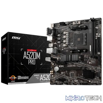 MSI A520M-PRO AMD AM4 MATX Gaming Motherboard