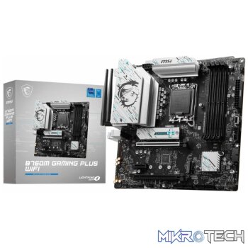 MSI B760M GAMING PLUS WIFI DDR5 Intel LGA1700 M-ATX Gaming Motherboard