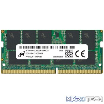 Micron MTA18ASF2G72HZ-3G2R1R 16GB 3200MHz DDR4 ECC CL22 SODIMM Memory