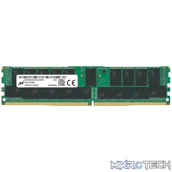 Micron MTA18ASF4G72PZ-3G2F1R 32GB 3200MHz DDR4 ECC CL22 RDIMM Memory Micron MTA18ASF4G72PZ-3G2F1R 32GB 3200MHz DDR4 ECC CL22 RDIMM Memory