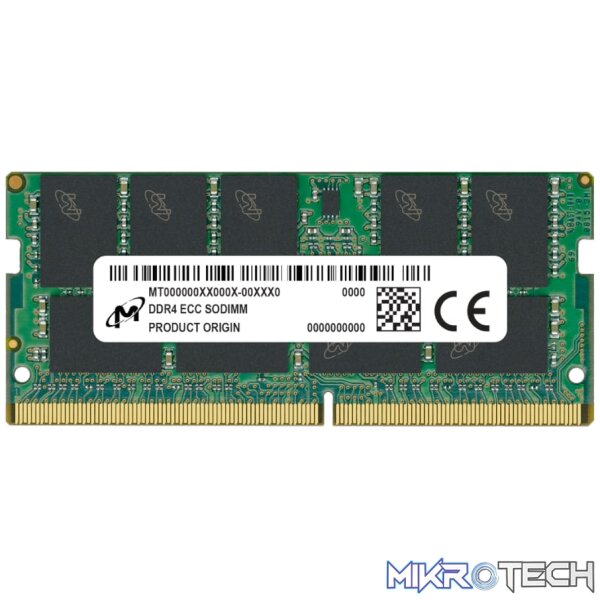 Micron MTA9ASF2G72HZ-3G2F1R 16GB 3200MHz DDR4 ECC CL22 SODIMM Memory Micron MTA9ASF2G72HZ-3G2F1R 16GB 3200MHz DDR4 ECC CL22 SODIMM Memory
