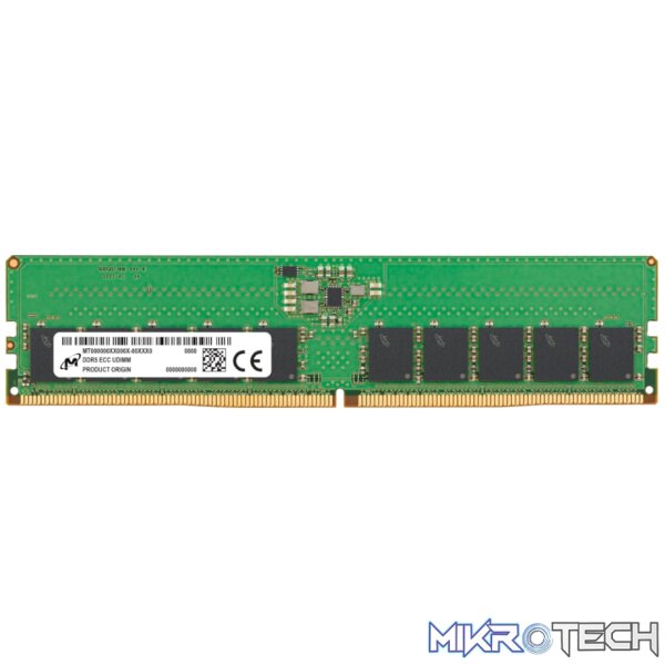 Micron MTC10C1084S1EC56BR 16GB 5600MHz DDR5 ECC CL46 UDIMM Memory Micron MTC10C1084S1EC56BR 16GB 5600MHz DDR5 ECC CL46 UDIMM Memory