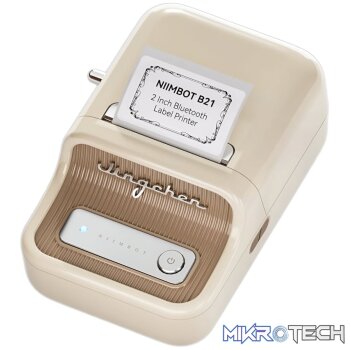 Niimbot B21 Portable Thermal Label Printer - Cream