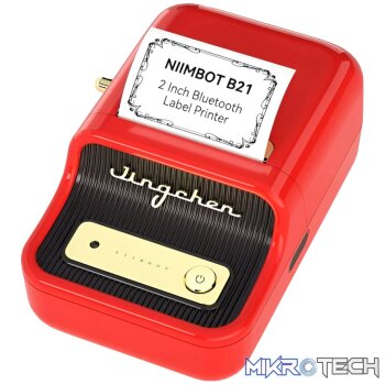 Niimbot B21 Portable Thermal Label Printer - Red