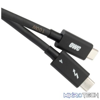 OWC Thunderbolt 3/4 2m Cable - Black