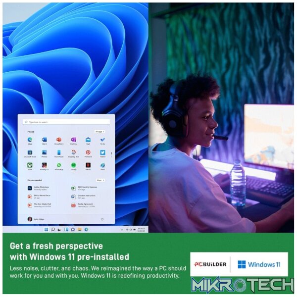 PCBUILDER I5 12400 HD730 16GB 500GB W11H - Image 2