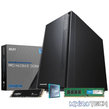 PCBuilder Intel i5-12400 HOME MASTER Windows 11 Desktop PC