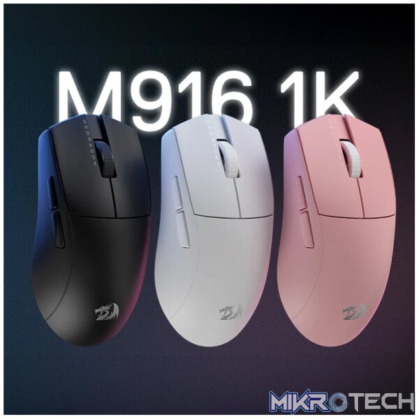 REDRAGON M916 PRO 1K 3-Mode Wireless Gaming Mouse - Black - Image 4