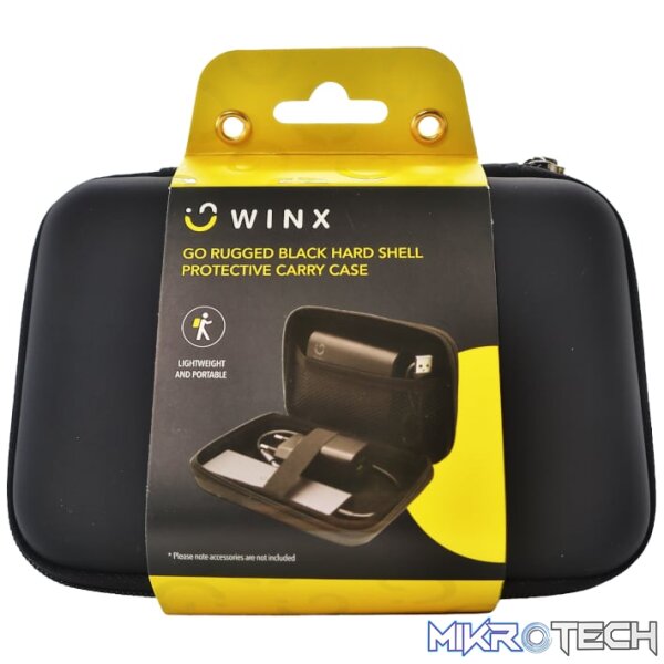 Winx Go Rugged Hardshell Protective Carry Case - Black Winx Go Rugged Hardshell Protective Carry Case - Black