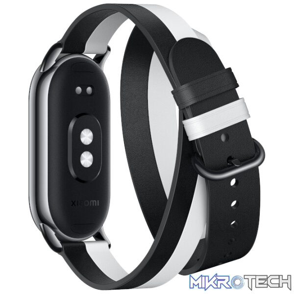Xiaomi Smart Band 8 Double Wrap Strap - Black and white - Image 3