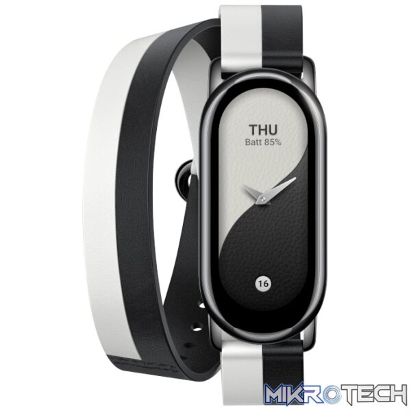 Xiaomi Smart Band 8 Double Wrap Strap - Black and white Xiaomi Smart Band 8 Double Wrap Strap - Black and white