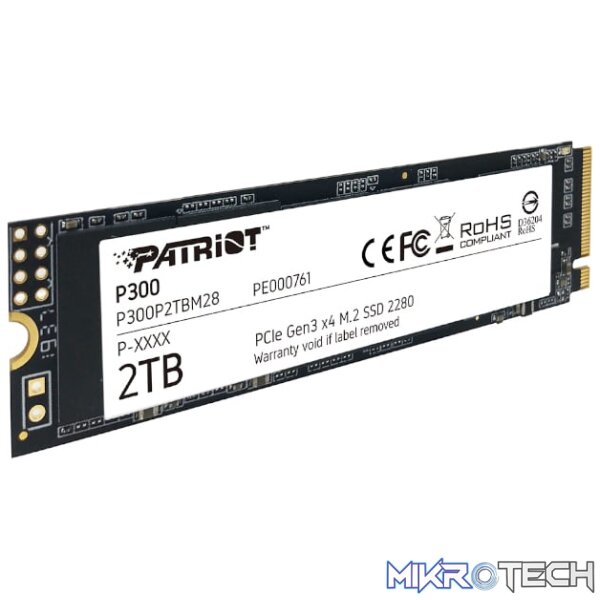 Patriot P300 2TB M.2 PCIe NVMe SSD - Image 4