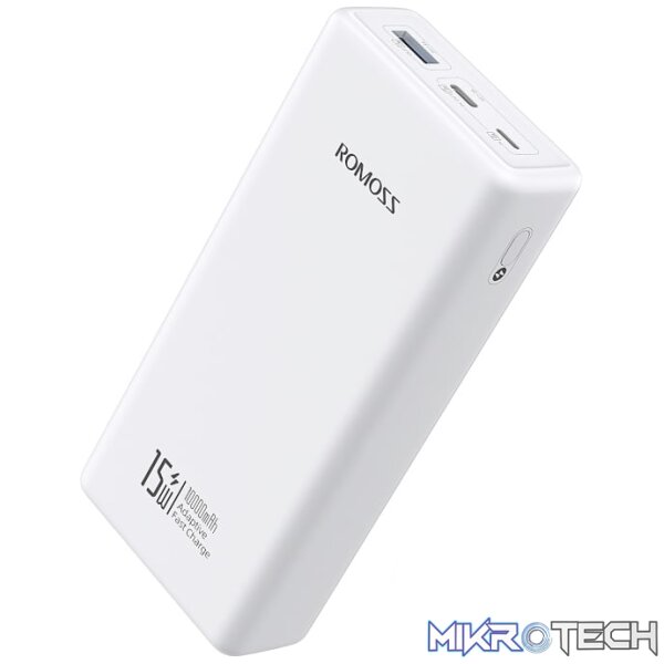 Romoss Power Bank PRC 10000mAh 15W WH - Image 3