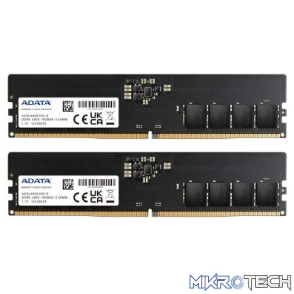 ADATA AD5U480016G-DT Premier 32GB(2 x 16GB)Kit DDR5-4800 CL40 1.1v Desktop Memory ADATA AD5U480016G-DT Premier 32GB(2 x 16GB)Kit DDR5-4800 CL40 1.1v Desktop Memory