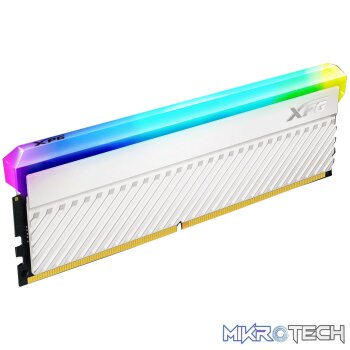 ADATA AX4U36008G18I-CWHD45G XPG SPECTRIX D45G RGB White 8GB (1 x 8GB) DDR4 3600MHz CL18 1.35V Desktop Memory