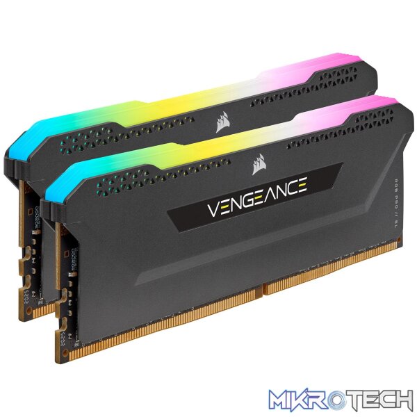 CORSAIR CMH64GX4M2D3600C18 VENGEANCE RGB PRO SL 64GB(2x32GB) Kit DDR4-3600Mhz CL18 1.35v Desktop Memory - Image 2