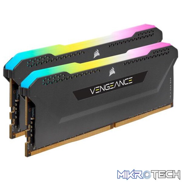CORSAIR CMH64GX4M2E3200C16 VENGEANCE RGB PRO SL 64GB(2 x 32GB) Kit DDR4-3200Mhz CL16 1.35v Desktop Memory - Image 2