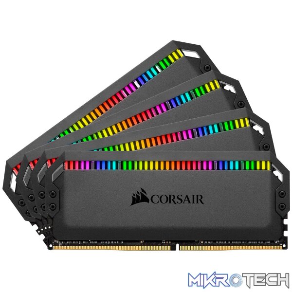 CORSAIR CMT128GX4M4D3600C18 Dominator Platinum RGB 128GB (4 x 32GB) DDR4 3600 CL18 1.35v Desktop Memory CORSAIR CMT128GX4M4D3600C18 Dominator Platinum RGB 128GB (4 x 32GB) DDR4 3600 CL18 1.35v Desktop Memory