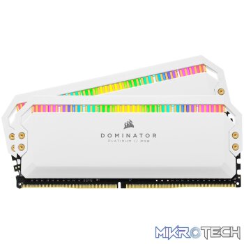 CORSAIR CMT32GX4M2D3600C18W DOMINATOR PLATINUM RGB 32GB(2x16GB) Kit DDR4-3600 CL18 1.35v Desktop Memory