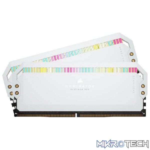 CORSAIR CMT64GX5M2B5200C40W DOMINATOR PLATINUM RGB White 64GB(2 x 32GB)Kit DDR5-5200Mhz CL40 1.25v Desktop Memory CORSAIR CMT64GX5M2B5200C40W DOMINATOR PLATINUM RGB White 64GB(2 x 32GB)Kit DDR5-5200Mhz CL40 1.25v Desktop Memory