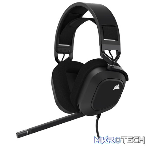 Corsair CA-9011237-AP HS80 RGB USB Wired Premium Carbon Black Gaming Headset Corsair CA-9011237-AP HS80 RGB USB Wired Premium Carbon Black Gaming Headset
