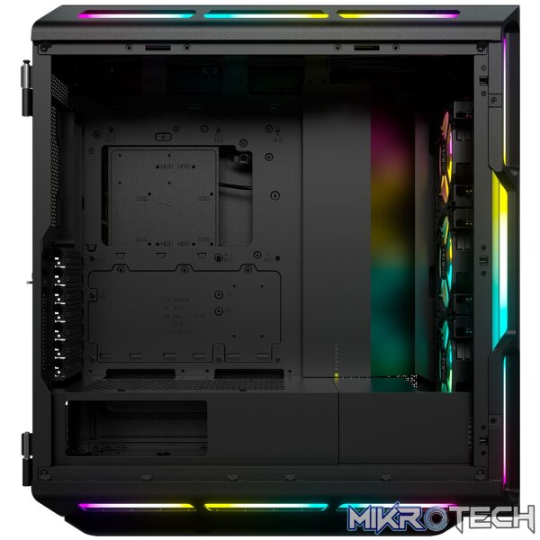 Corsair CC-9011230 iCUE 5000T RGB Black Mid Tower Tempered Glass PC Gaming Chassis - Image 3