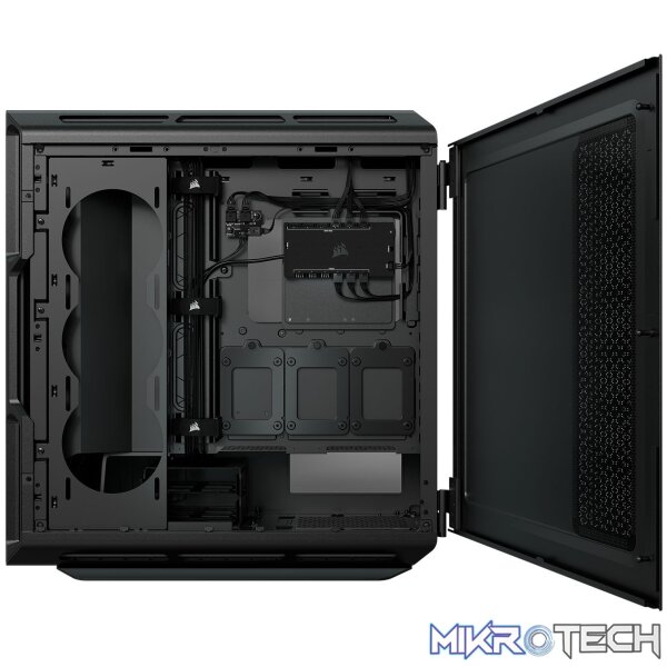 Corsair CC-9011230 iCUE 5000T RGB Black Mid Tower Tempered Glass PC Gaming Chassis - Image 4