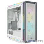 Corsair CC-9011231 iCUE 5000T RGB White Mid Tower Tempered Glass PC Gaming Chassis