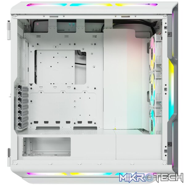 Corsair CC-9011231 iCUE 5000T RGB White Mid Tower Tempered Glass PC Gaming Chassis - Image 3