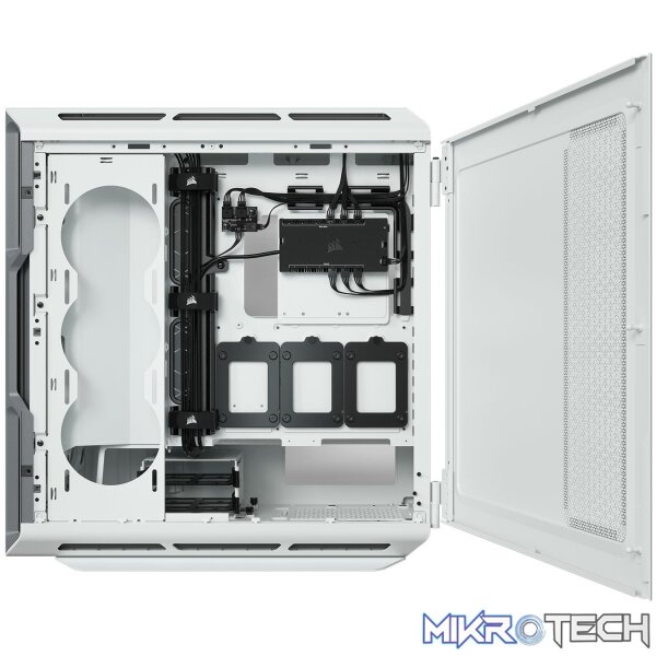 Corsair CC-9011231 iCUE 5000T RGB White Mid Tower Tempered Glass PC Gaming Chassis - Image 4