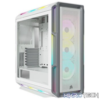 Corsair CC-9011231 iCUE 5000T RGB White Mid Tower Tempered Glass PC Gaming Chassis