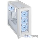 Corsair CC-9011233 iCUE 5000X RGB QL Edition White Mid Tower Tempered Glass PC Gaming Chassis - Image 2