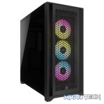 Corsair CC-9011242-WW iCUE 5000D RGB AIRFLOW Dark Tempered Glass Black Steel ATX Mid Tower Desktop Chassis
