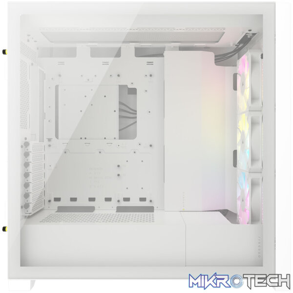 Corsair CC-9011243-WW iCUE 5000D RGB AIRFLOW Clear Tempered Glass White Steel ATX Mid Tower Gaming Chassis - Image 3